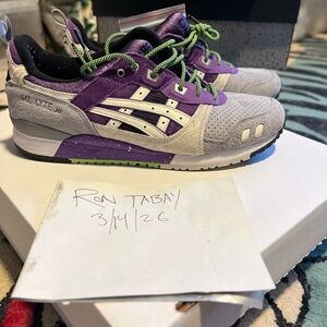 ASICS x Atmos x sneaker freaker Gel-Lyte III Purple/Grey Athletic Sneakers